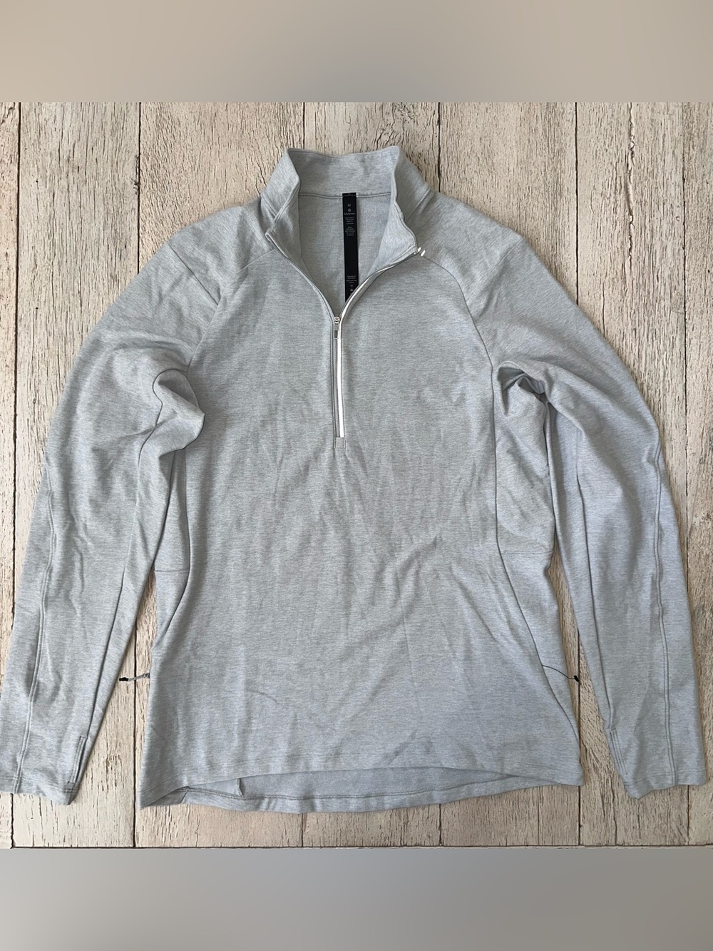 Lululemon Light Heathered Grey Half-Zip Pullover
